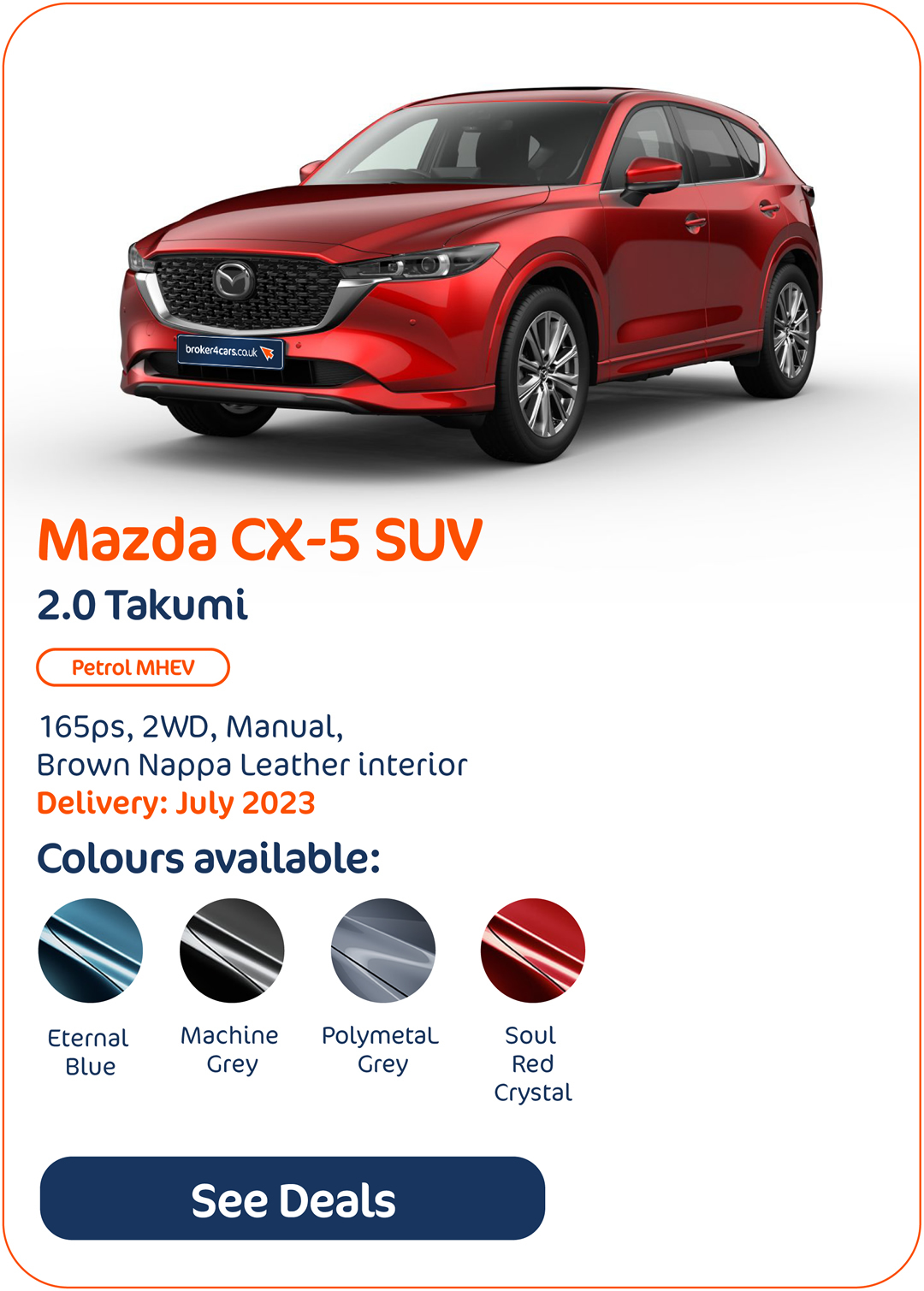 Mazda CX-5 SUV 2.0 Takumi - Click to Enquire